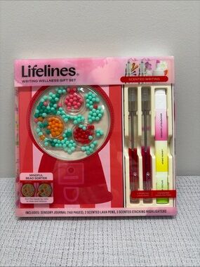 Lifelines Writing Wellness Set Gumball Journal Lava Pen Highlighter NEW Sensory